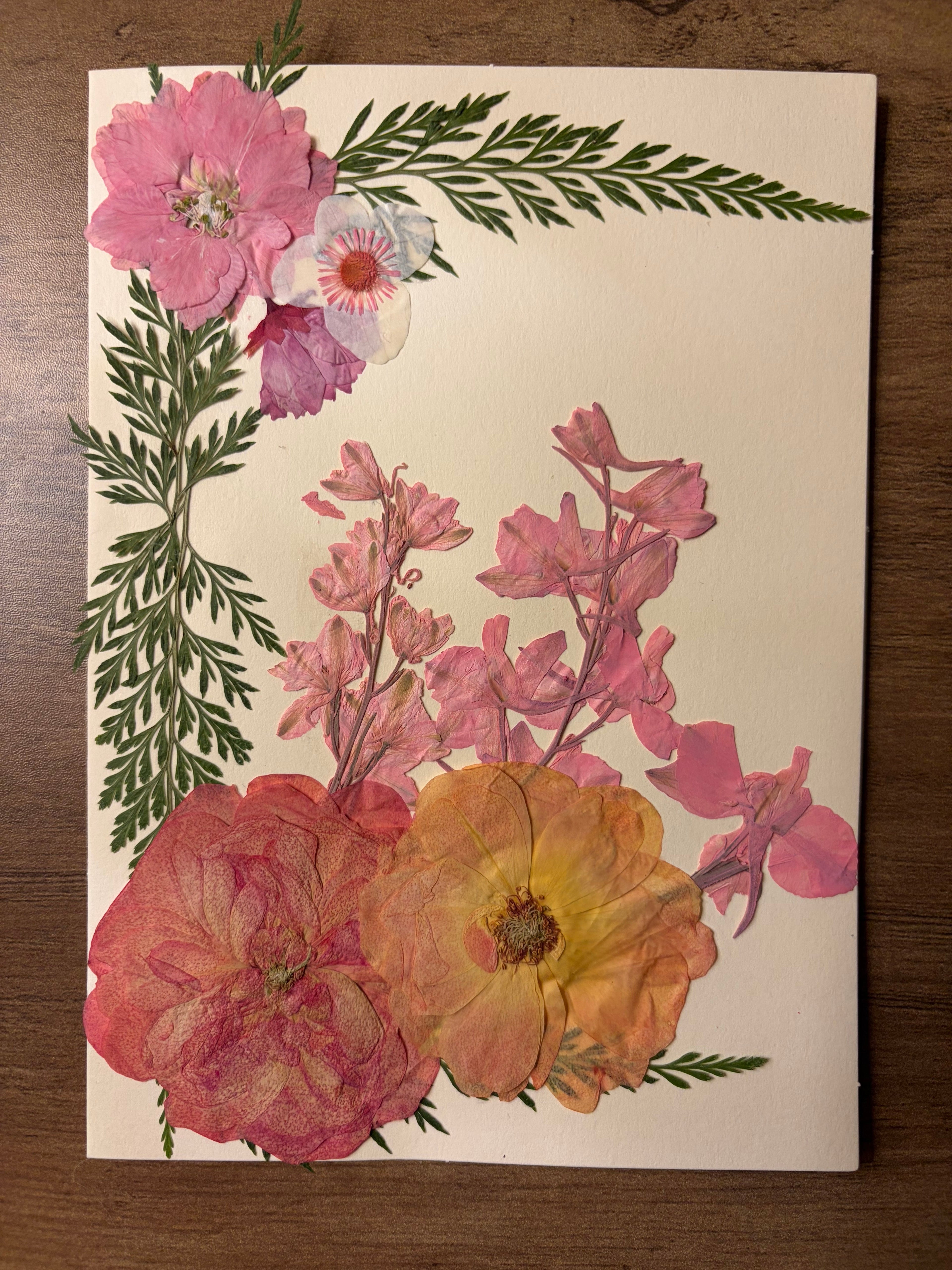 Hand Pressed Flower Cards