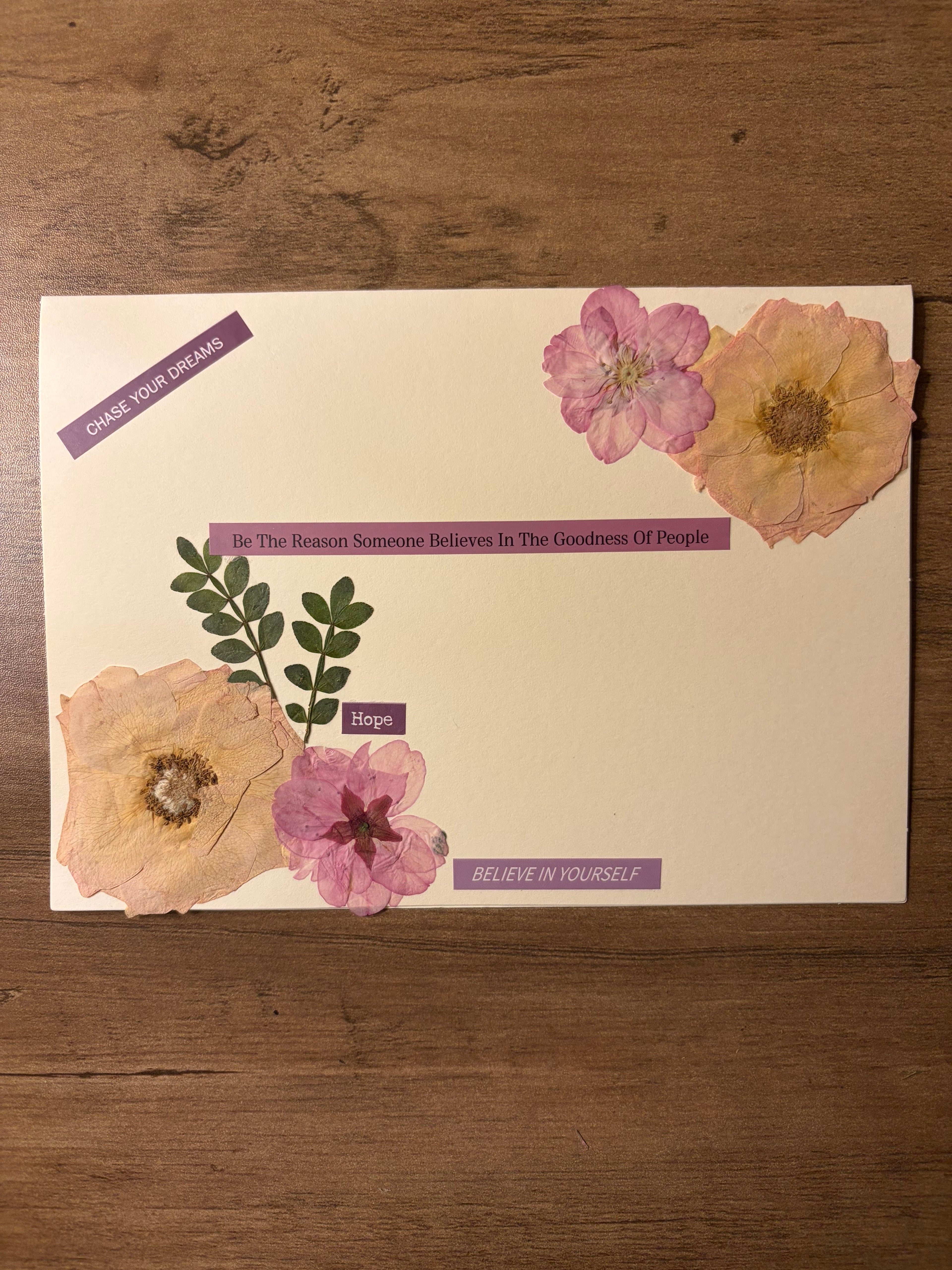 Hand Pressed Flower Cards