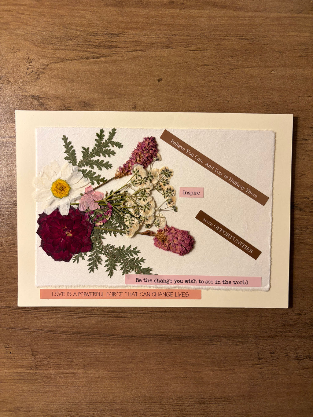 Hand Pressed Flower Cards